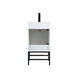 Eugene 19 X 18 X 33.5 inch White Vanity Sink Set