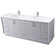 Hayes 84 X 22 X 35 inch Grey Vanity Sink Set