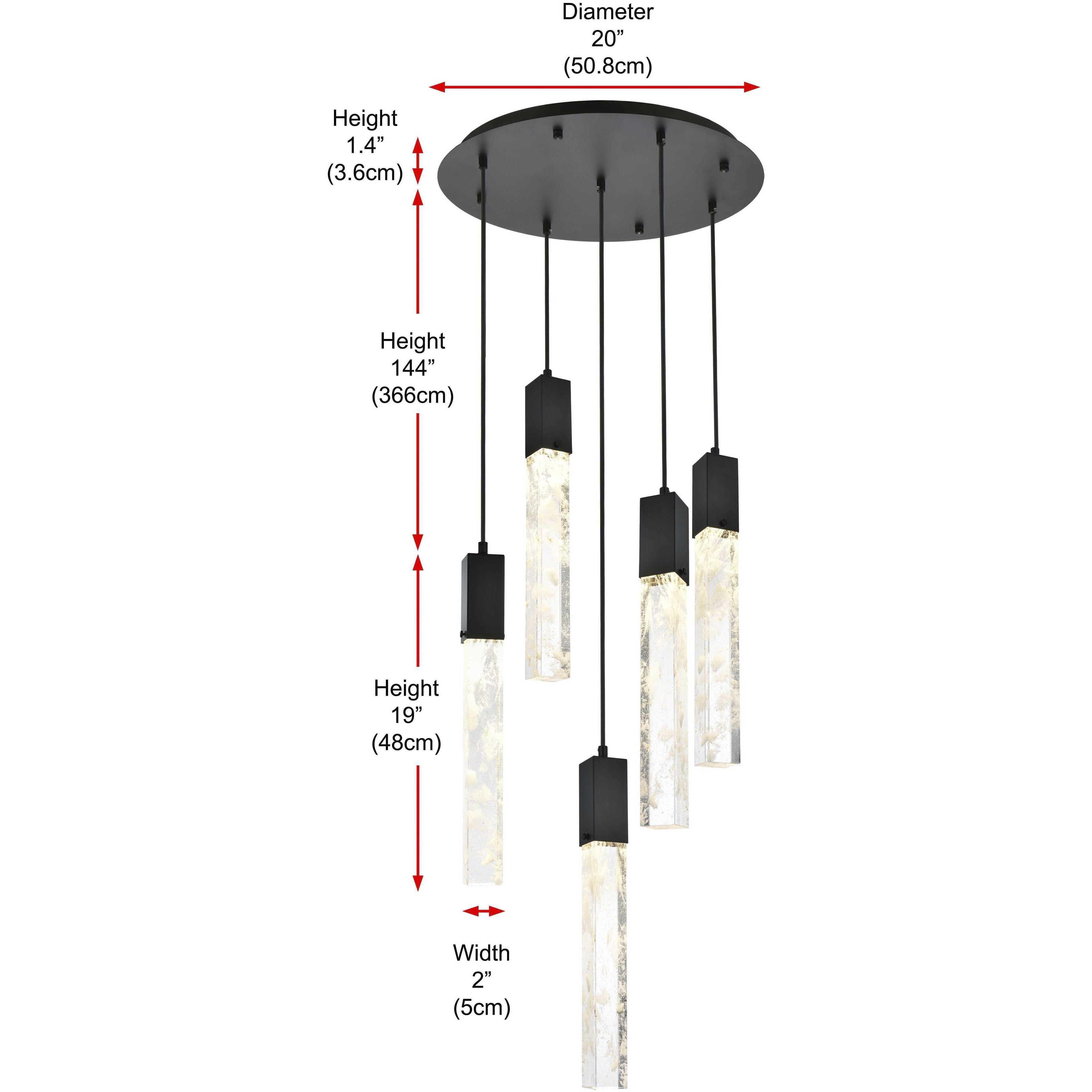 Aurora 5 Light 20 inch Chrome Chandelier Ceiling Light