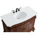 Danville 42 X 21 X 36 inch Teak Vanity Sink Set