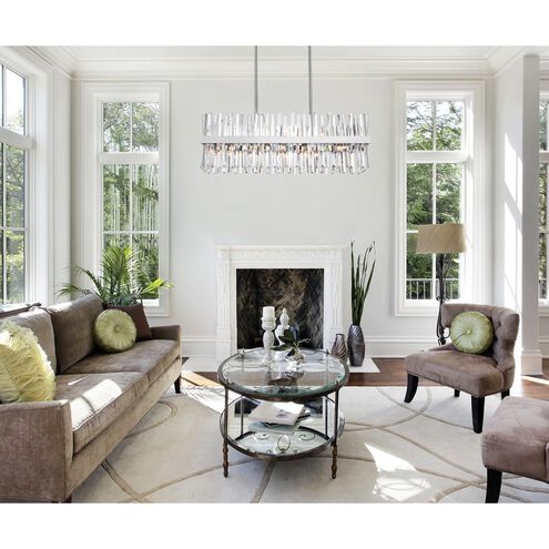 Serephina 20 Light 36 inch Chrome Linear Chandelier Ceiling Light