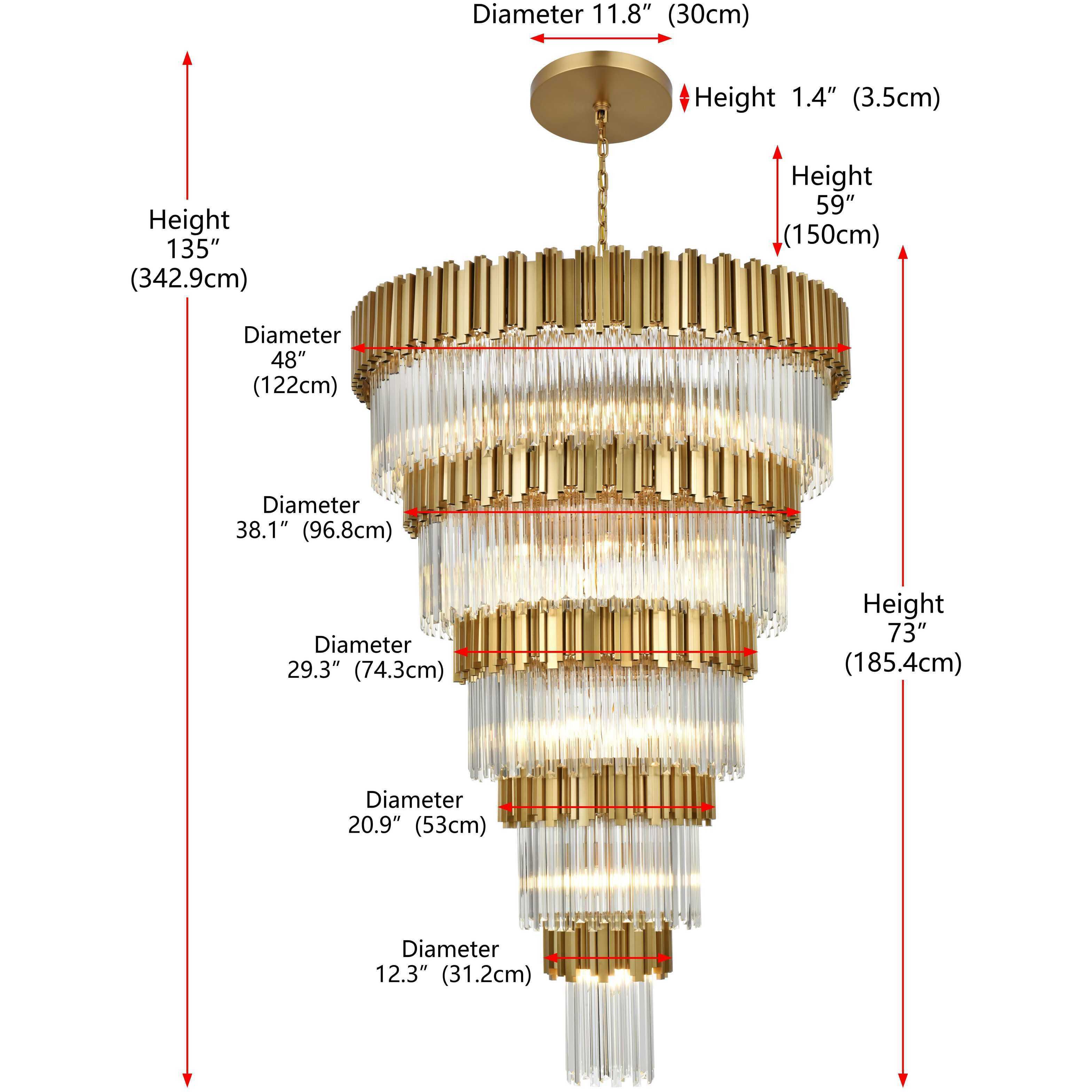 Willow 39 Light 48 inch Satin Gold Chandelier Ceiling Light