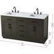 Alden 60 X 35 inch Mocha Brown Bathroom Vanity Cabinet