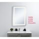 Genesis 30 X 18 inch Glossy White LED Mirror
