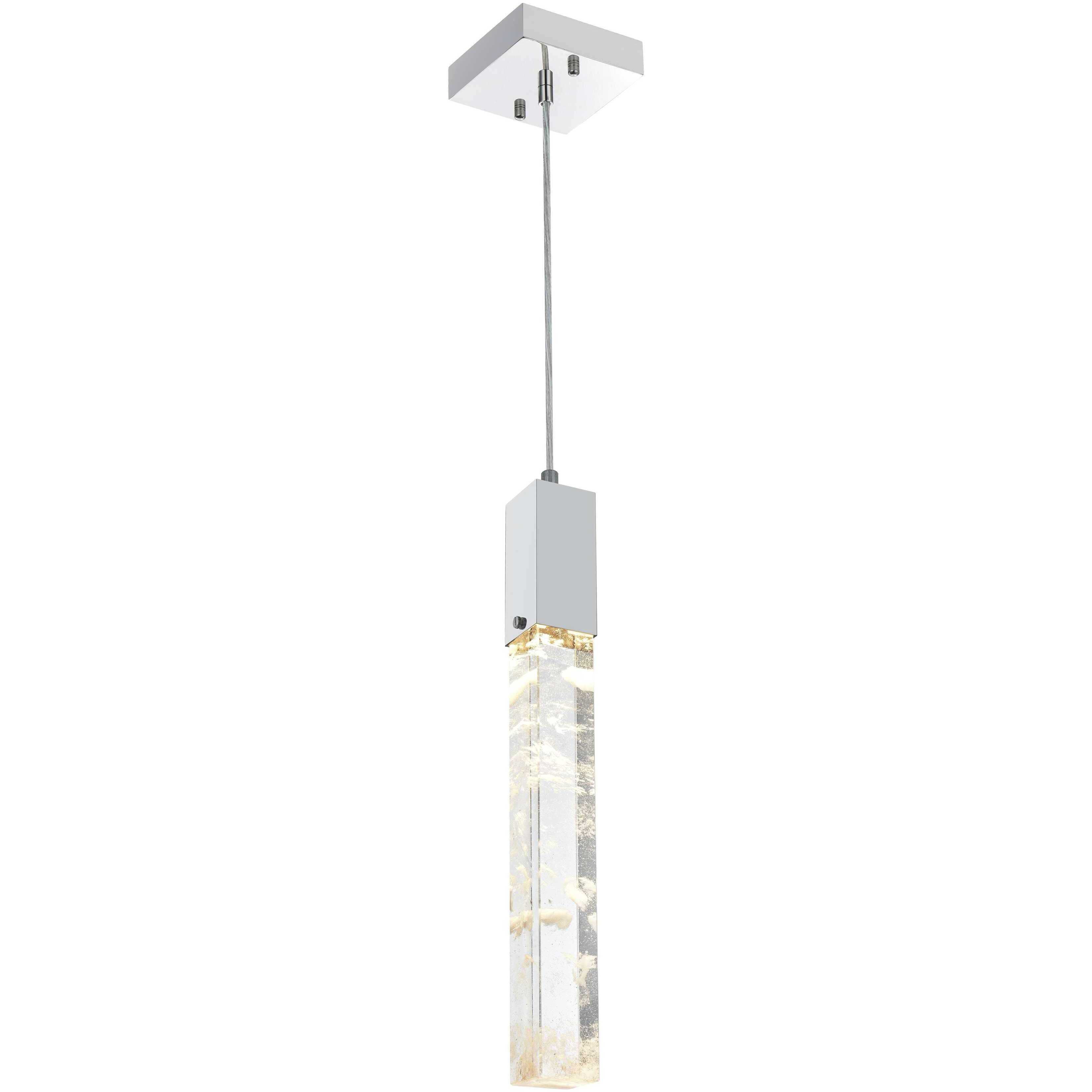 Aurora 1 Light 5 inch Chrome Pendant Ceiling Light