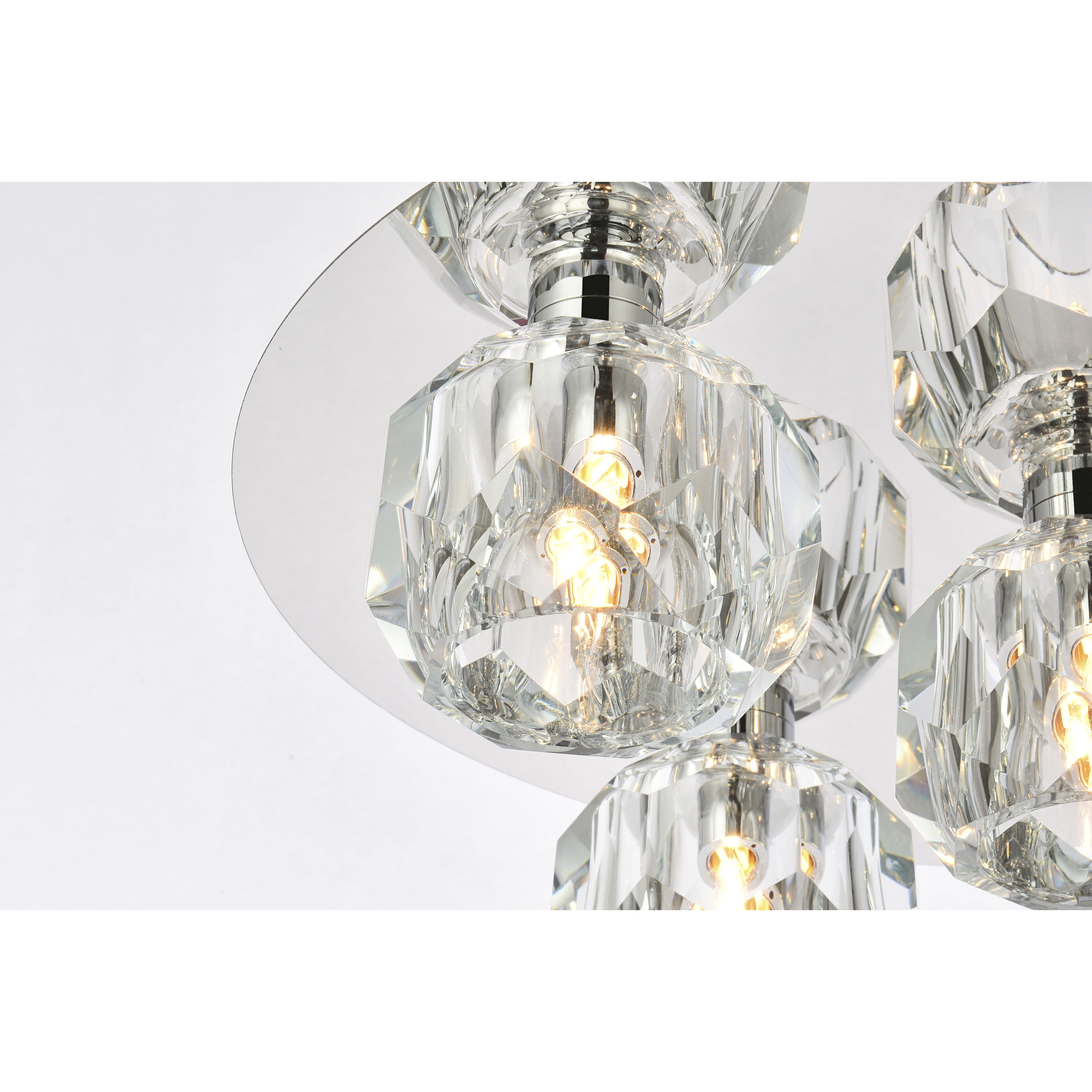 Graham 5 Light 16 inch Chrome Flush Mount Ceiling Light