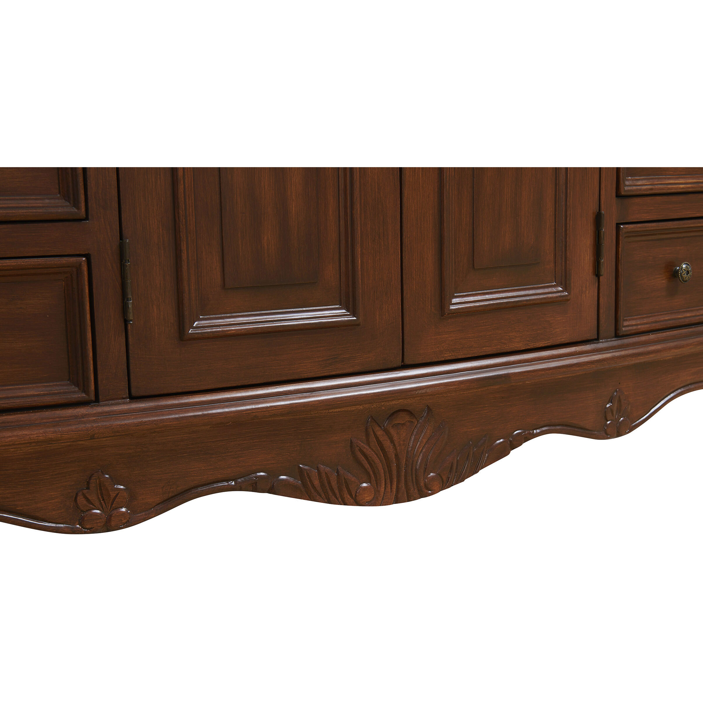 Bordeaux 48 X 22 X 36 inch Brown Vanity Sink Set
