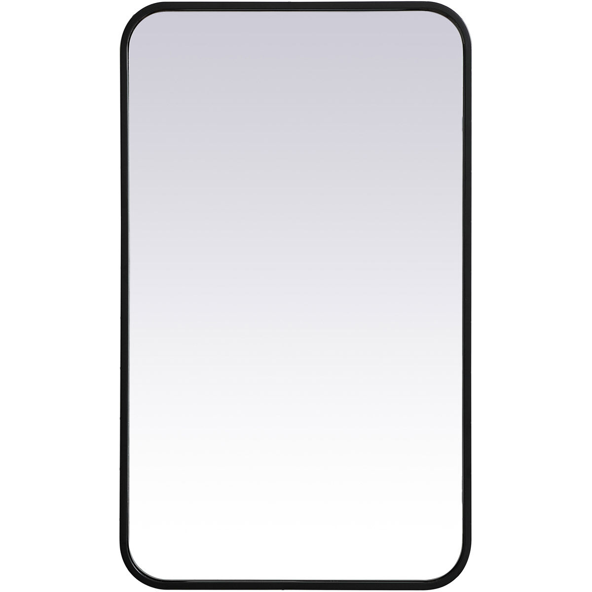 Elegant Lighting MR801830BK Evermore 30 X 18 inch Black Mirror