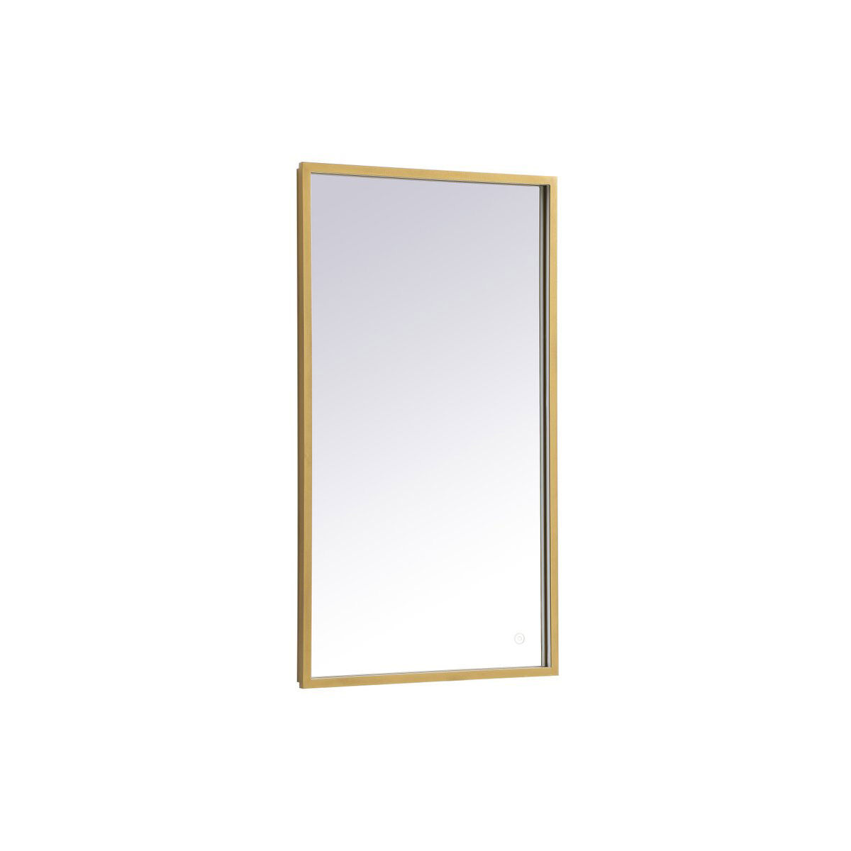 Pier 36 X 18 inch Brass LED Mirror