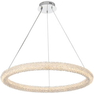 Bowen 1 Light 32 inch Chrome Chandelier Ceiling Light