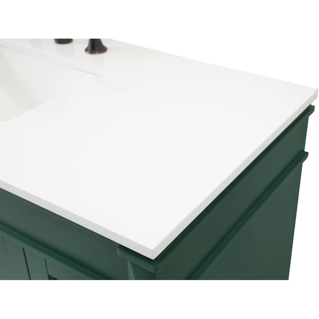 Bennett 48 X 21 X 35 inch Green Vanity Sink Set