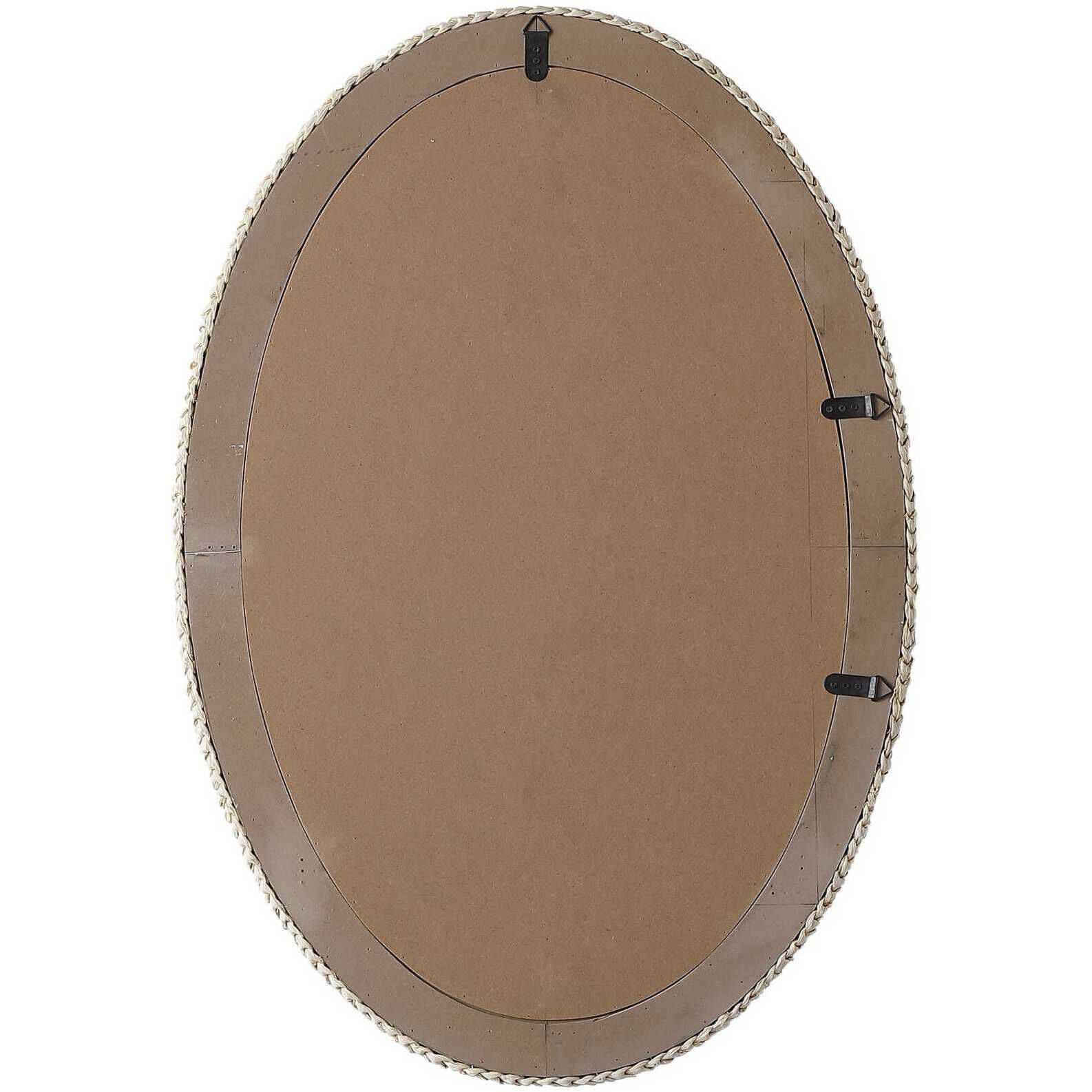 Marlowe 42 X 30 inch Linen White Mirror