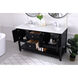 Metropolis 60 X 22 X 34 inch Black Vanity Sink Set