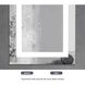 Riven 36 X 18 inch White LED Mirror