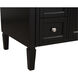 Park Avenue 40 X 22 X 35 inch Black Vanity Sink Set
