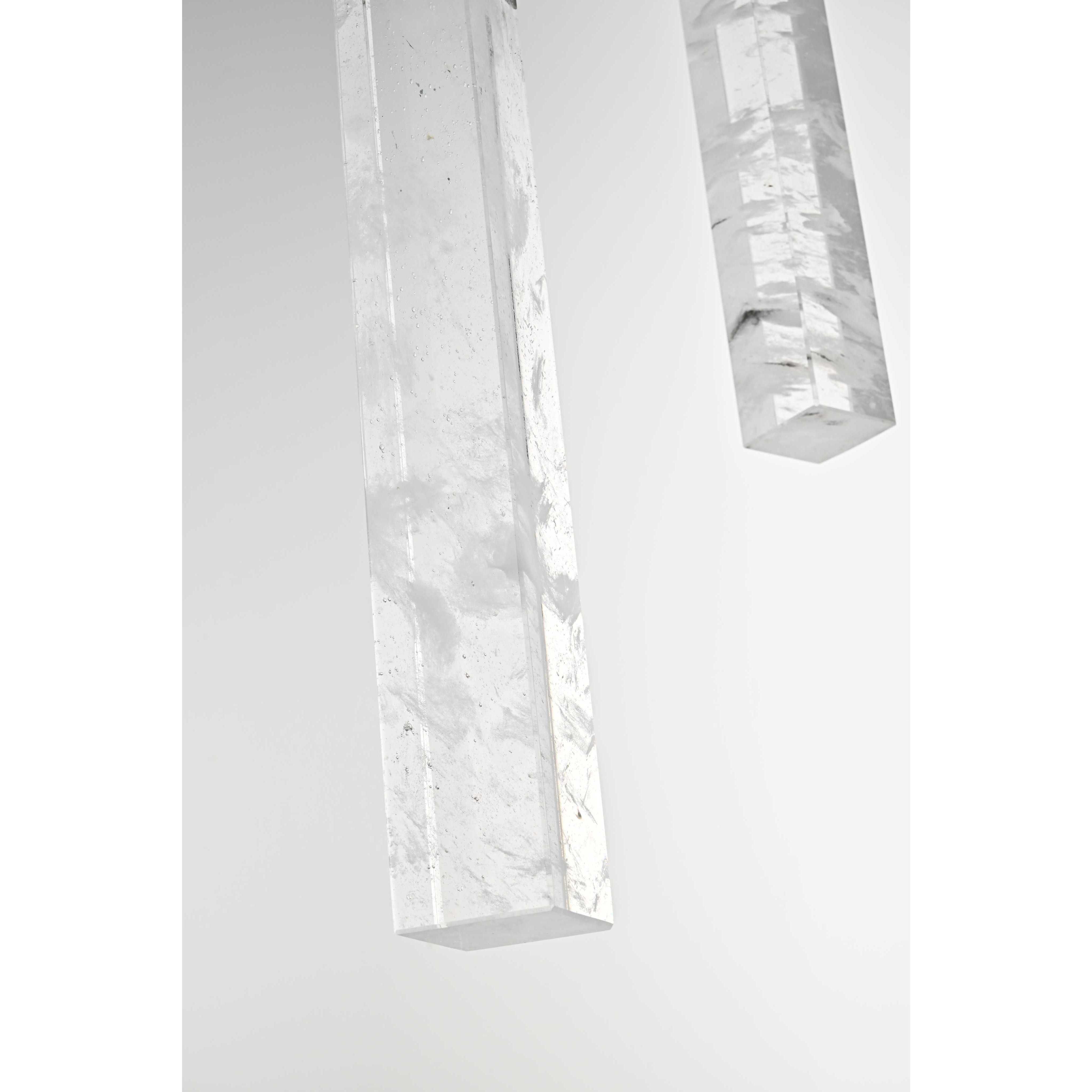 Aurora 9 Light 24 inch Satin Gold Chandelier Ceiling Light