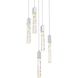 Aurora 5 Light 16 inch Chrome Pendant Ceiling Light