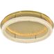 Bowen 1 Light 33.5 inch Satin Gold Flush Mount Ceiling Light