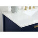Larkin 42 X 22 X 34 inch Blue Vanity Sink Set