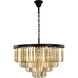 Sydney 17 Light 32 inch Matte Black Chandelier Ceiling Light, Urban Classic