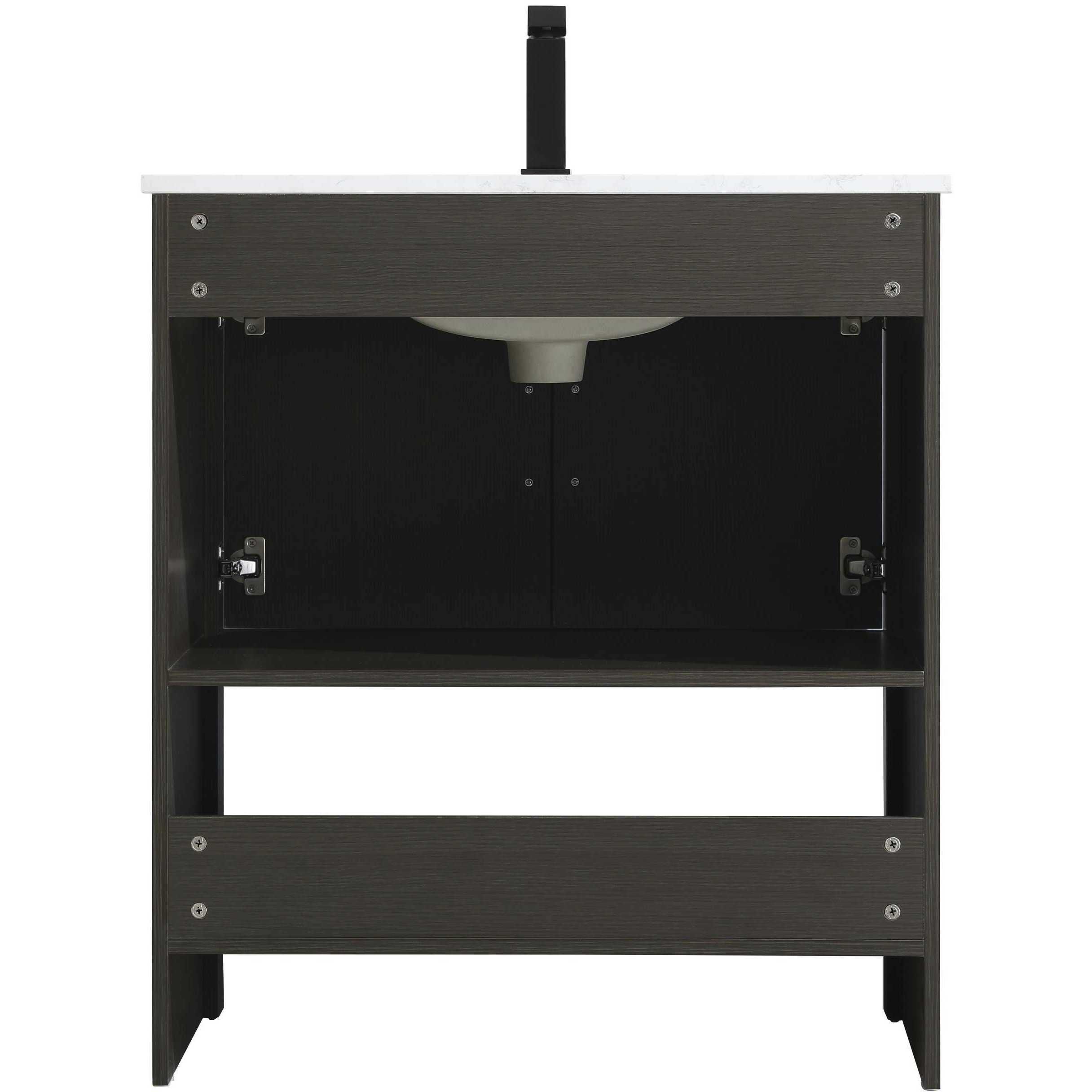 Ira 30 X 34 inch Mocha Brown Bathroom Vanity Cabinet