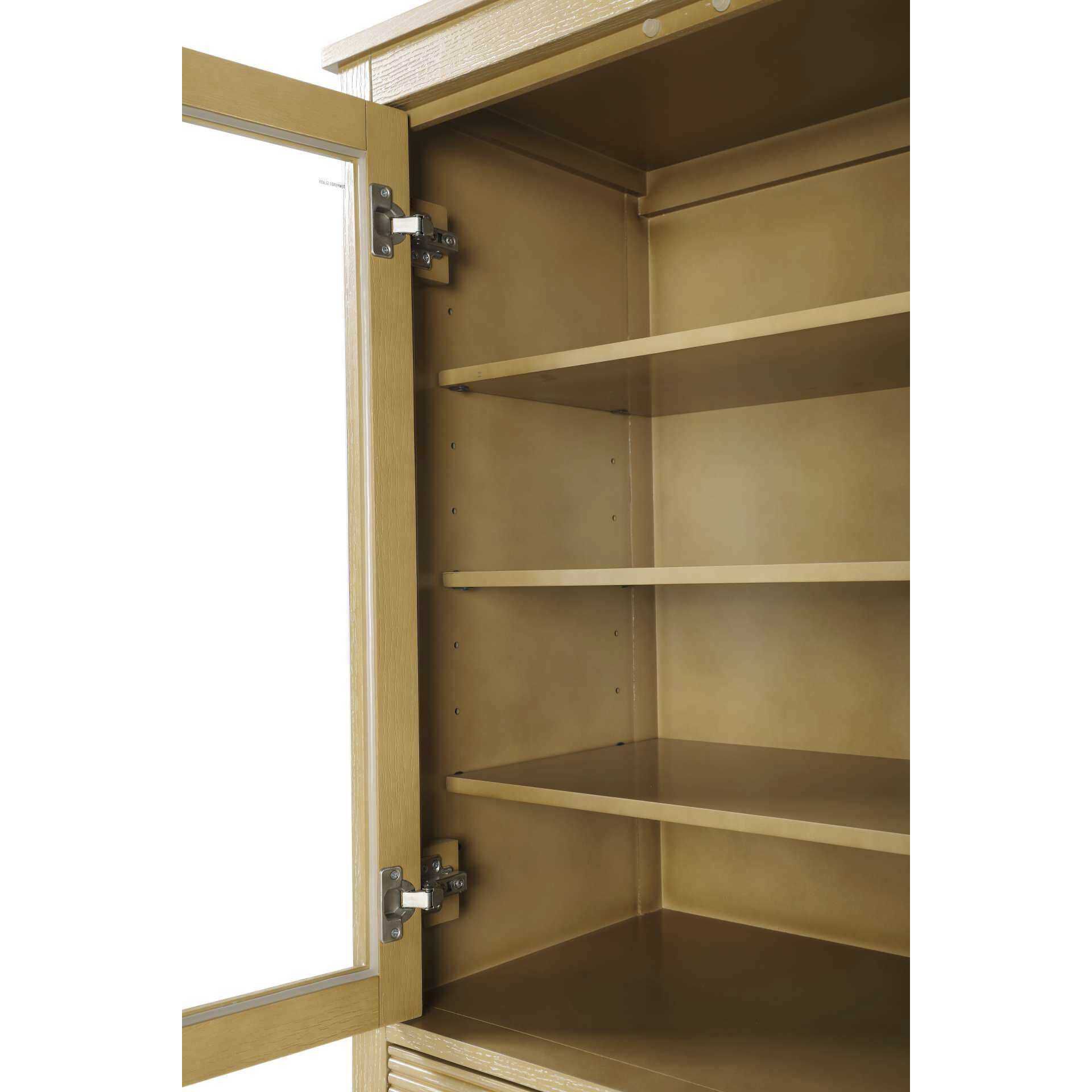 Blakely Linen Oak Bathroom Storage Cabinet