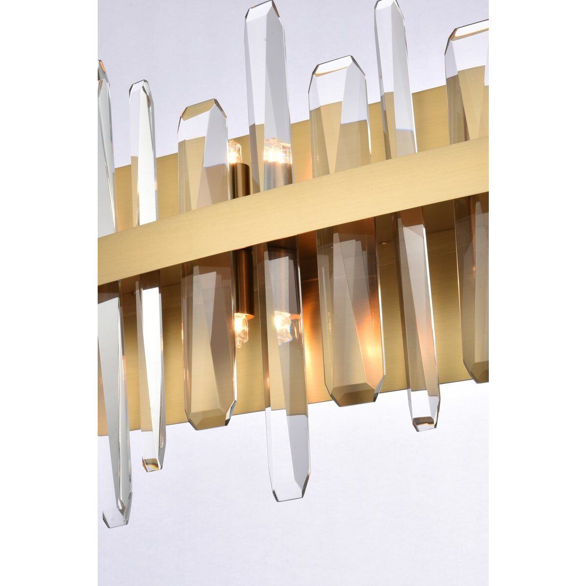 Serena 10 Light 36 inch Satin Gold Bath Sconce Wall Light 