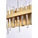 Serena 10 Light 36 inch Satin Gold Bath Sconce Wall Light 