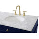 Park Avenue 72 X 22 X 35 inch Blue Vanity Sink Set