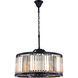 Chelsea 8 Light 28 inch Matte Black Chandelier Ceiling Light, Urban Classic