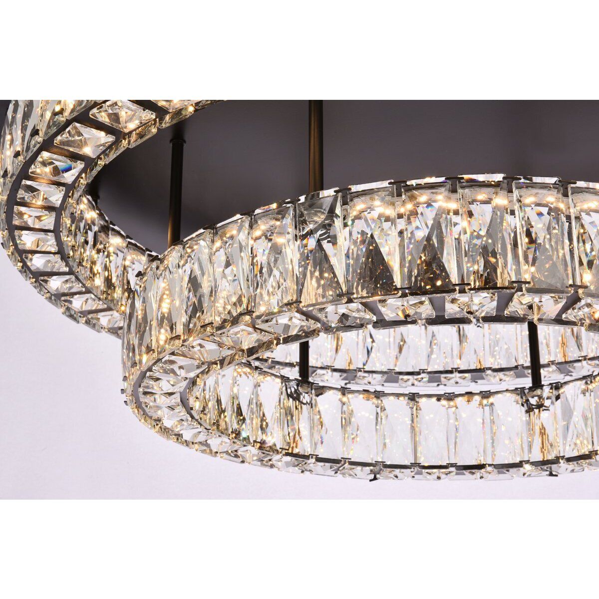 Monroe 2 Light 30 inch Black Flush Mount Ceiling Light