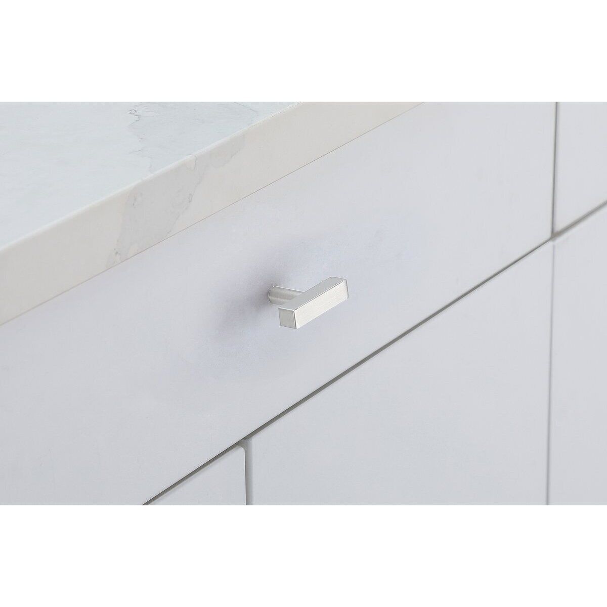 Dior Brushed Nickel Hardware Drawer Pull, Set of 10