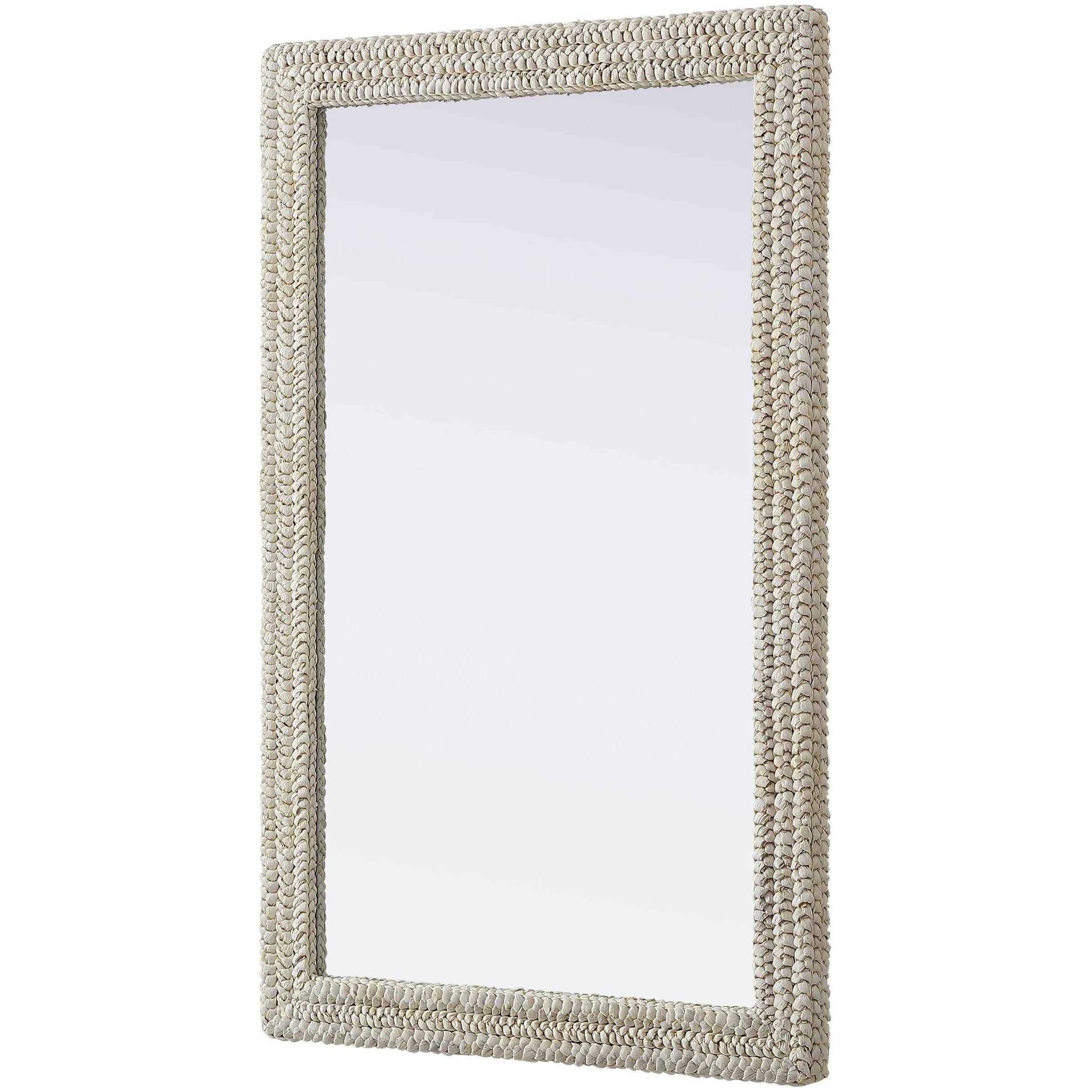 Marlowe 55 X 35 inch Linen White Mirror