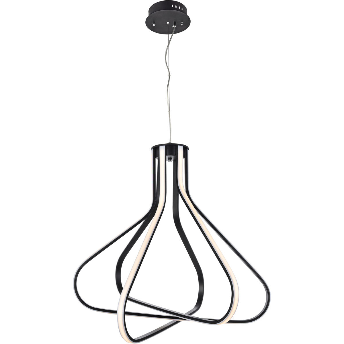 Dahlia LED 26.6 inch Black Pendant Ceiling Light