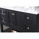 Metropolis 48 X 22 X 34 inch Black Vanity Sink Set