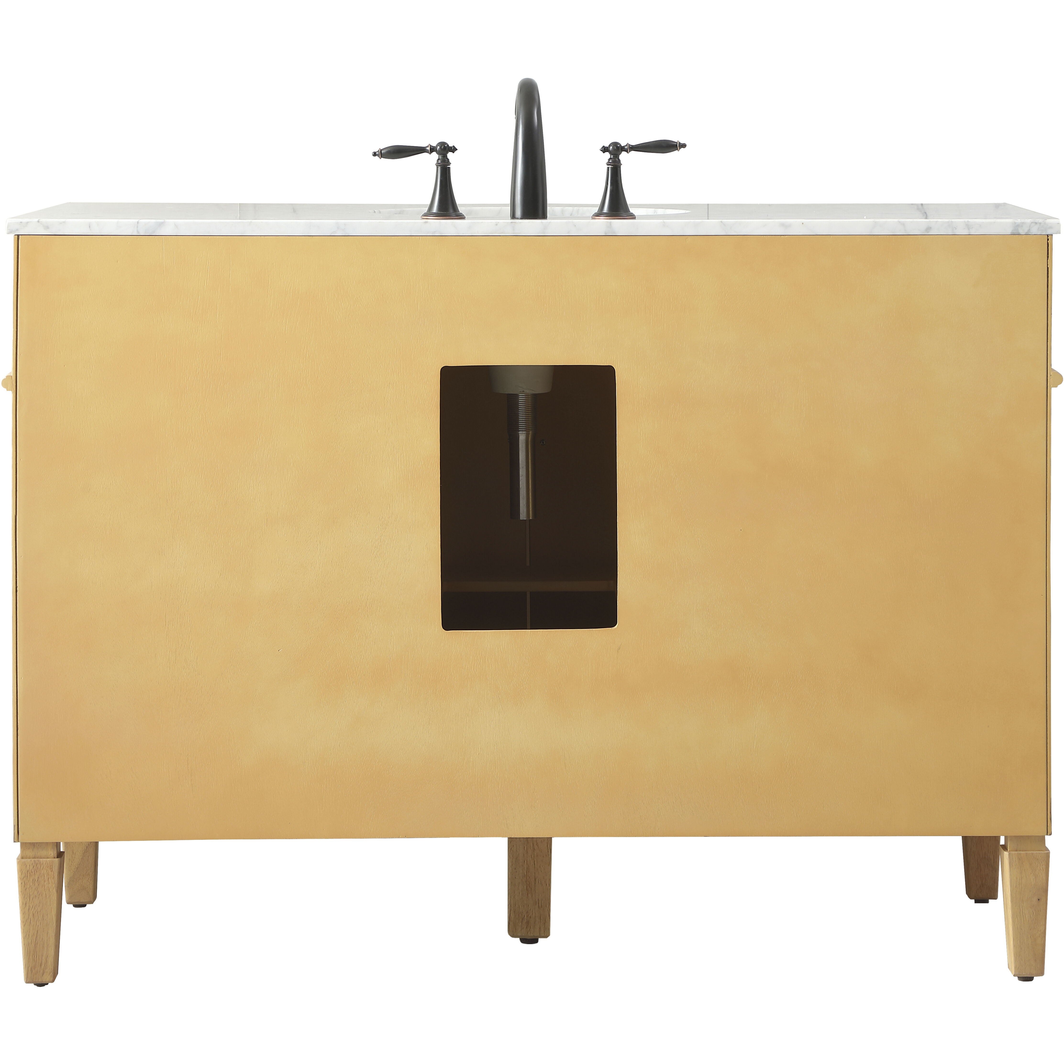 Park Avenue 48 X 21.5 X 35 inch Natural Wood Vanity Sink Set