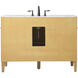 Park Avenue 48 X 21.5 X 35 inch Natural Wood Vanity Sink Set
