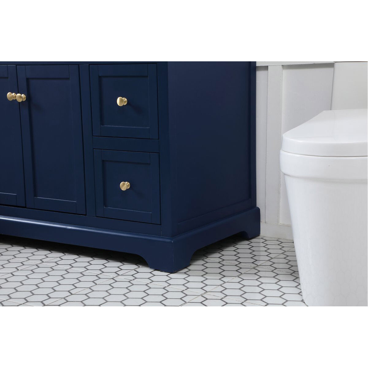 Franklin 48 X 22 X 35 inch Blue Bathroom Vanity Cabinet