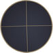 Eternity 32 X 32 inch Brass Wall Mirror