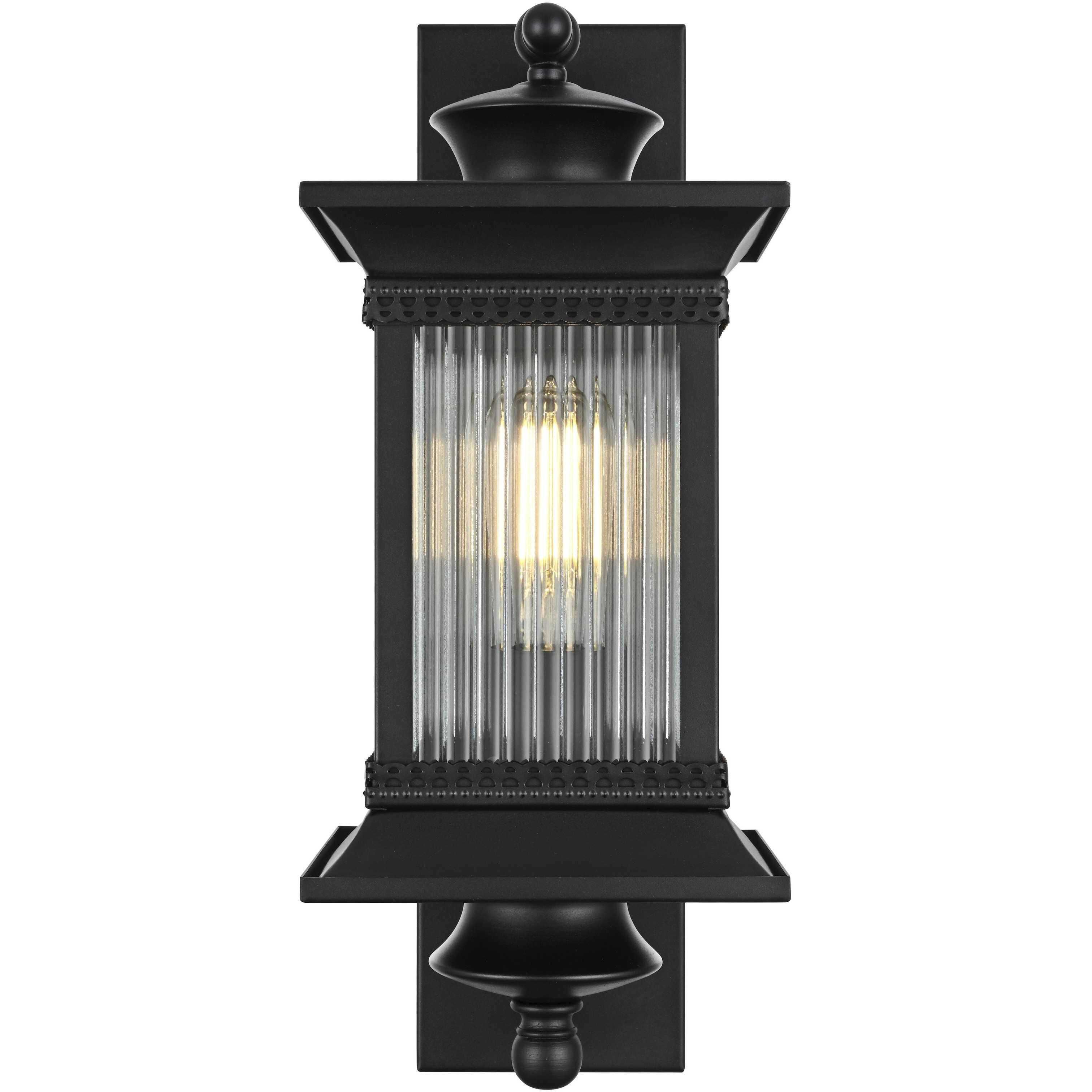 Collins 1 Light 18.5 inch Black Outdoor Wall Sconce
