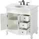 Danville 36 X 36 inch Antique White Bathroom Vanity Cabinet