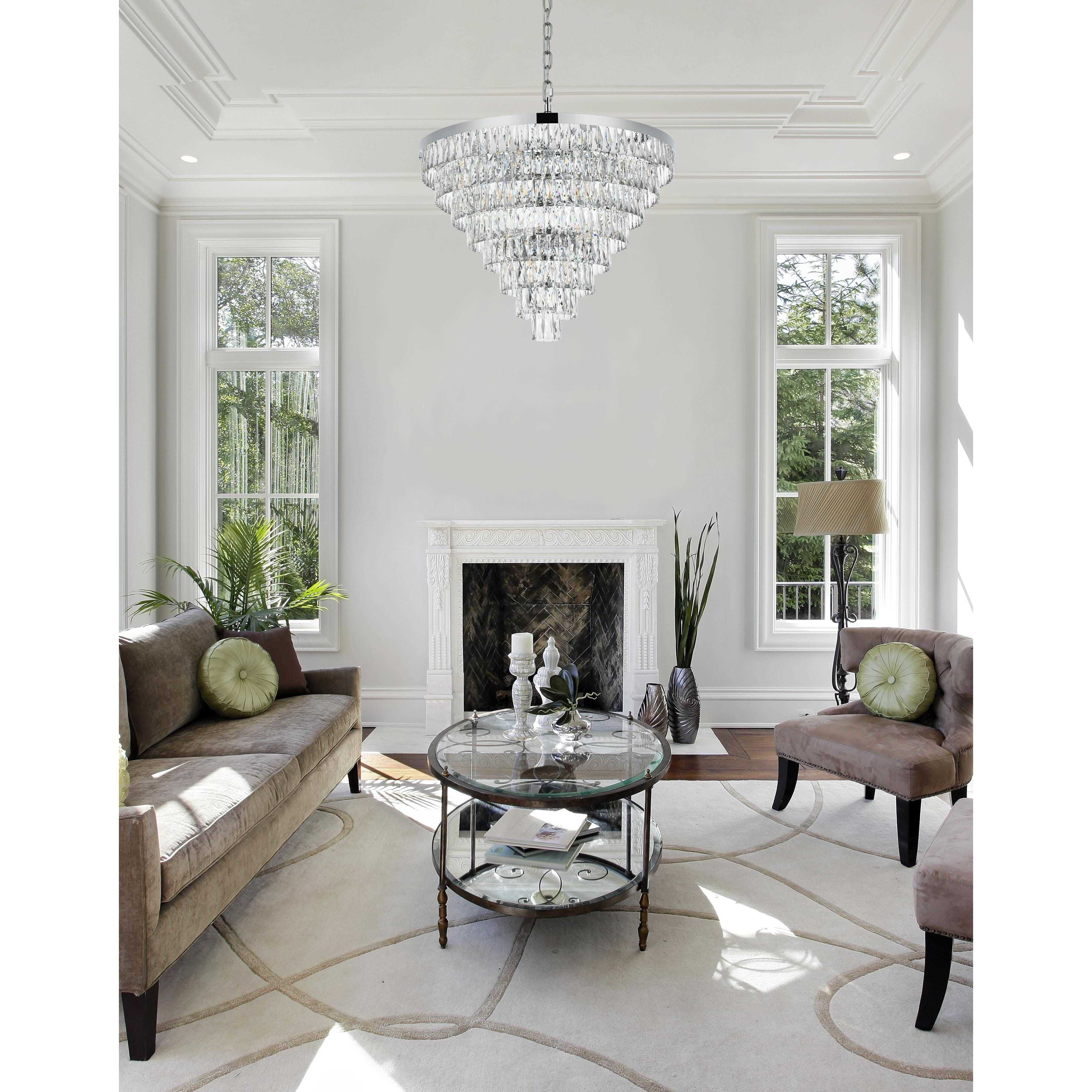 Josephine 29 Light 36 inch Chrome Chandelier Ceiling Light