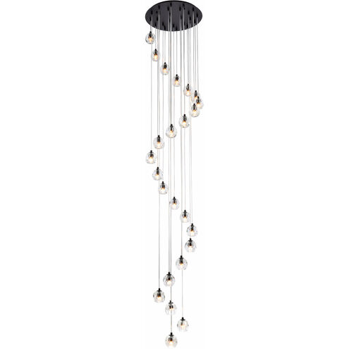 Eren 24 Light 19 inch Black Pendant Ceiling Light