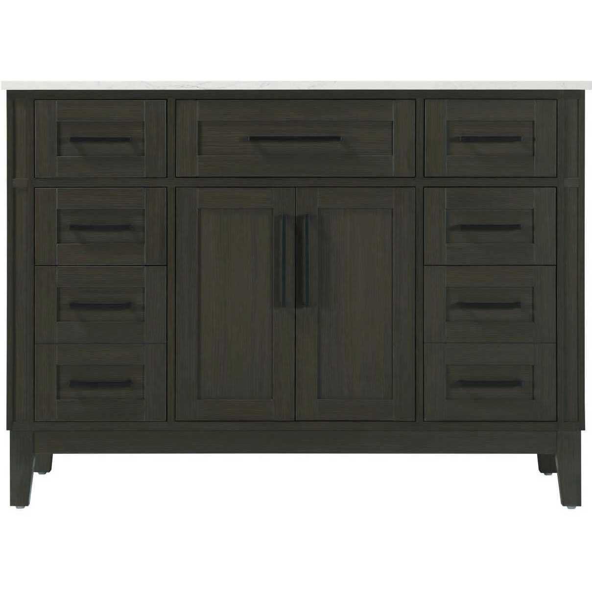 Virginia 48 X 35 inch Mocha Brown Bathroom Vanity Cabinet