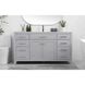 Lewis 60 X 22 X 34 inch Grey Vanity Sink Set