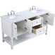 Metropolis 60 X 22 X 34 inch White Vanity Sink Set