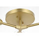 Zayne 3 Light 15 inch Gold Flush Mount Ceiling Light