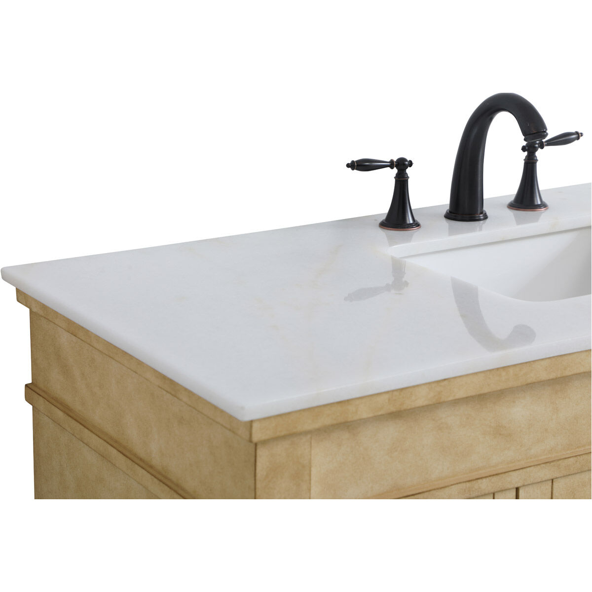 Lexington 48 X 21.5 X 35 inch Antique Beige Vanity Sink Set