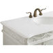 Bordeaux 48 X 22 X 36 inch Antique White Vanity Sink Set