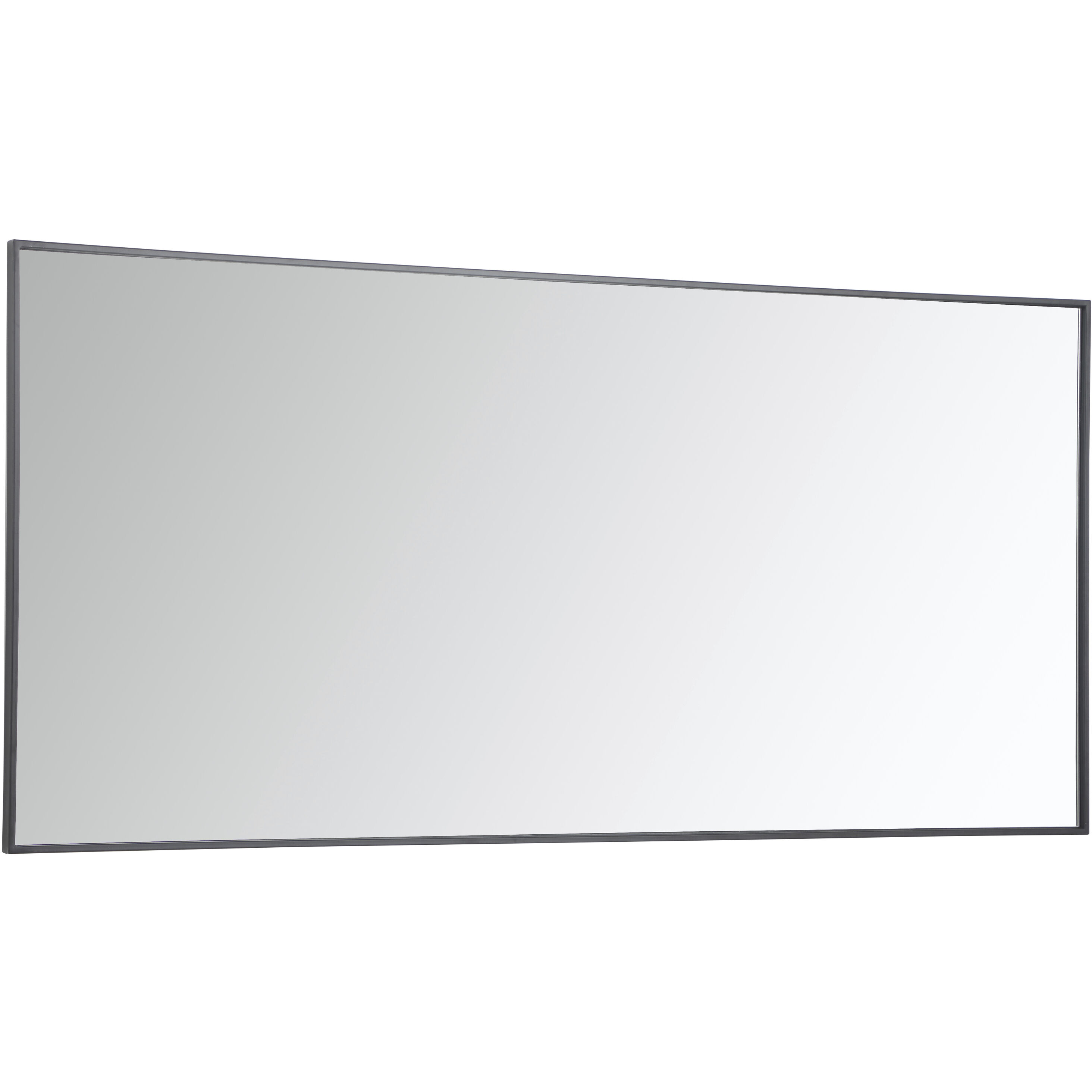Monet 60 X 30 inch Black Wall Mirror
